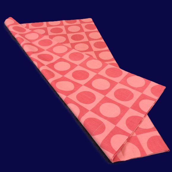 Vintage 70s Truprest CONCORD BLOCK Pink Pillowcase SINGLE: Mod Geometric Pattern - Picture 3 of 11